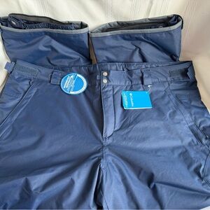 Columbia Men’s 3X Blue Omni-Tech Snow pants Waterproof Breathable New With Tags